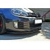 Накладка сплиттер на передний бампер на Volkswagen Golf VI GTI